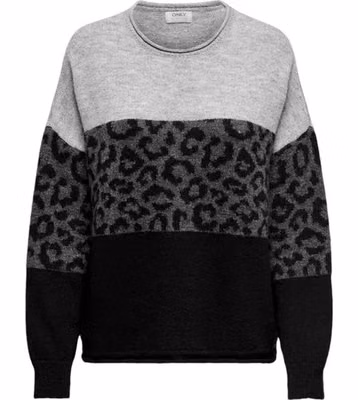 Gray Marabou Sweatshirt