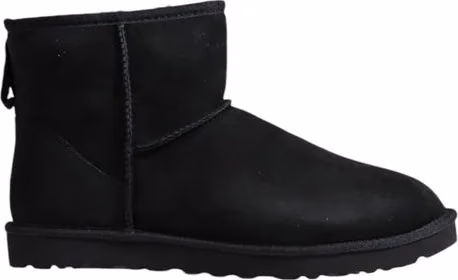 UGG Black Suede Leather Ankle Boots