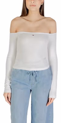 Cream Recycled Cotton Long Sleeve T-Shirt