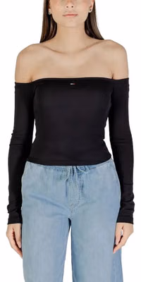 Black Recycled Cotton Long Sleeve T-Shirt