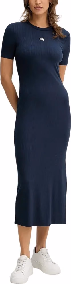Calvin Klein Jeans Blue Modal Long Dress