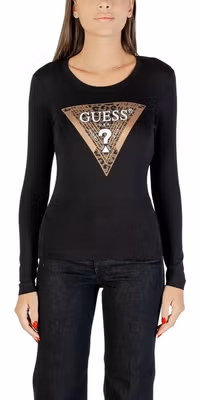 Black Cotton Long Sleeve T-Shirt