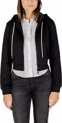 Black Polyester Hoodie