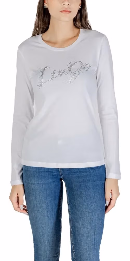 Liu Jo Bicolor Cotton Long Sleeve T-Shirt