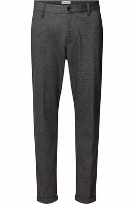 Gray Polyester Skinny Pants