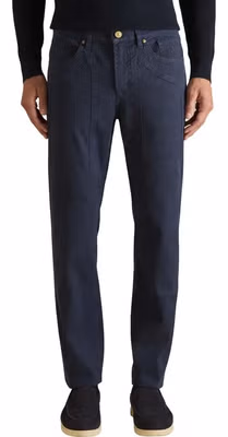 Blue Cotton Skinny Jeans