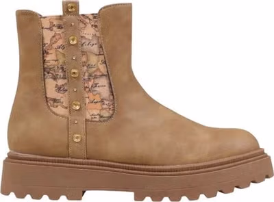 Beige Polyethylene Ankle Boots