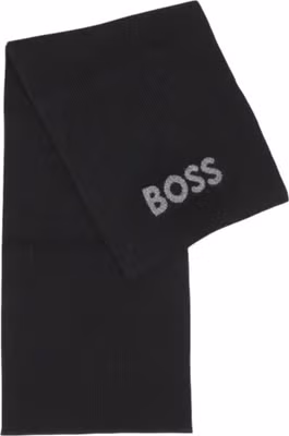 Black Polyacrylic Scarf