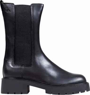 Black Leather Ankle Boots