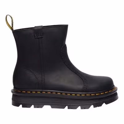 Black Leather Ankle Boots