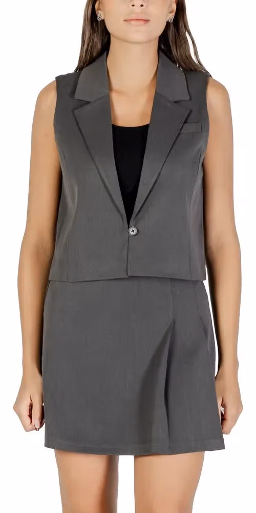 Only Gray Recycled Polyester Waistcoat