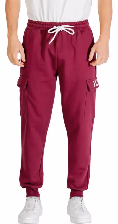 Icon Bordeaux Cotton Joggers (Workout Pants)