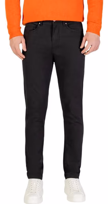 Gray Cotton Skinny Pants