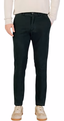 Green Cotton Skinny Pants
