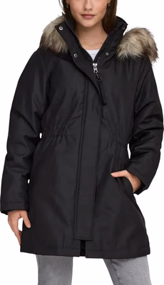 Black Recycled Polyester Parka