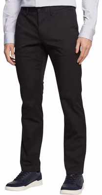 Black Recycled Cotton Casual Pants