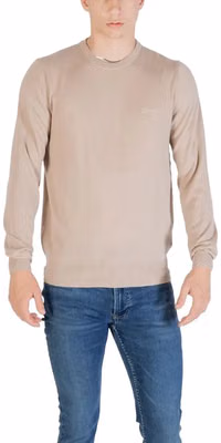 Beige Polyester Sweatshirt