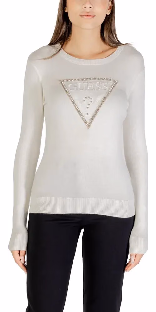 Guess Cream Viscose Sweatshirt