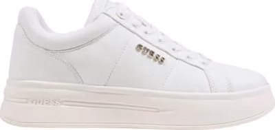 White Polyethylene Platform Sneakers