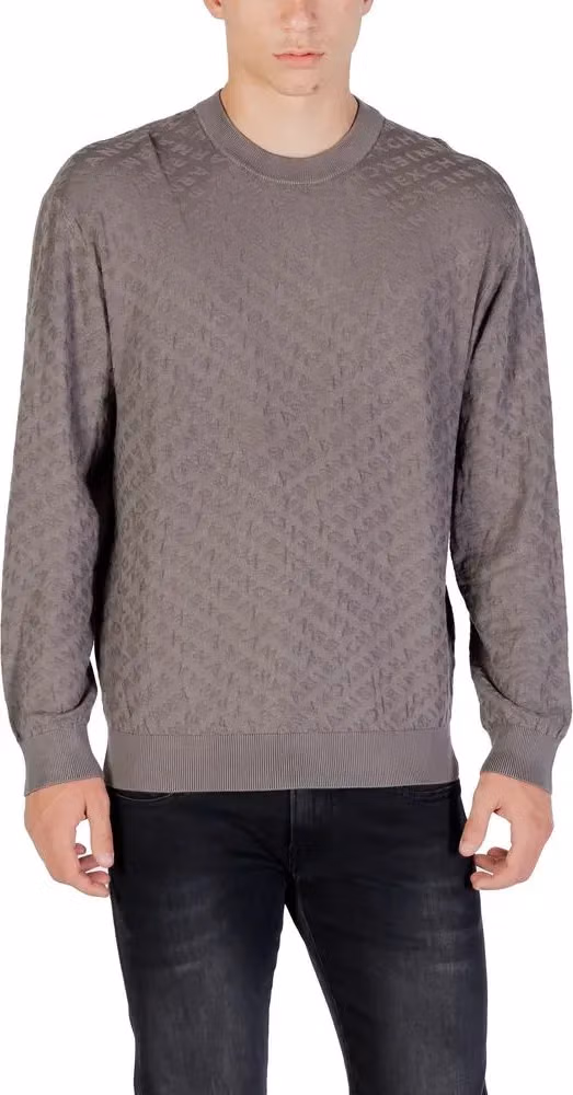 Armani Exchange Gray Polyamide Sweatshirt