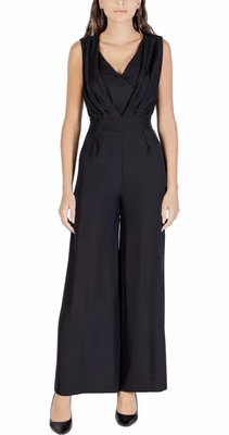 Black Polyester Jumpsuit