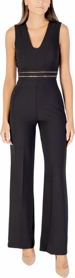 Rinascimento Black Polyester Jumpsuit