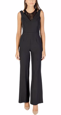 Black Polyester Jumpsuit