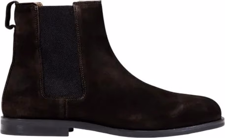 Calvin Klein Brown Suede Leather Chelsea Boots