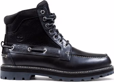 Timberland Black Leather Lace-Up Boots