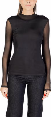 Black Recycled Polyester Blouse