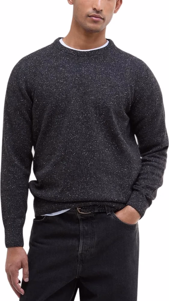 Barbour Black Wool Sweatshirt