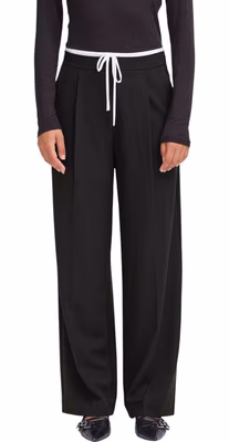 Black Polyester Pants