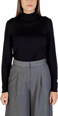 Black Viscose Turtleneck