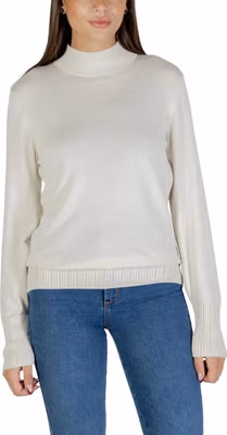 Beige Viscose Turtleneck