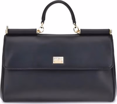 Black Calf Leather Bos Taurus Shoulder Bag