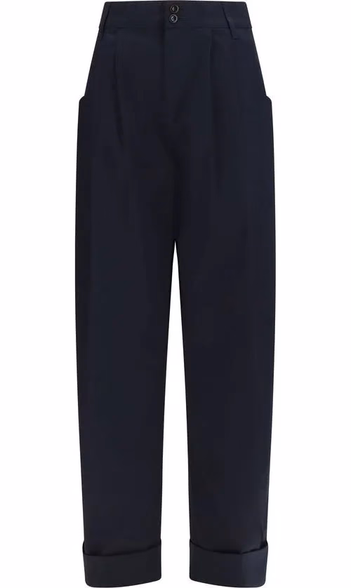 Jacob Cohen Blue Cotton Casual Pants