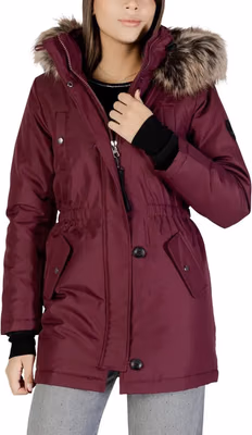Bordeaux Polyester Parka