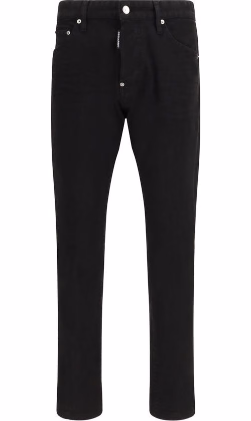 Dsquared² Black Cotton Slim Fit Jeans