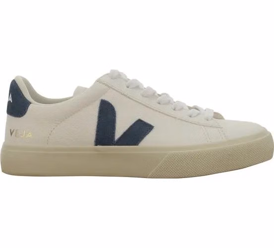 Veja White Calf Leather Bos Taurus Low Top Sneakers