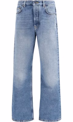Blue Cotton Relaxed Fit Jeans