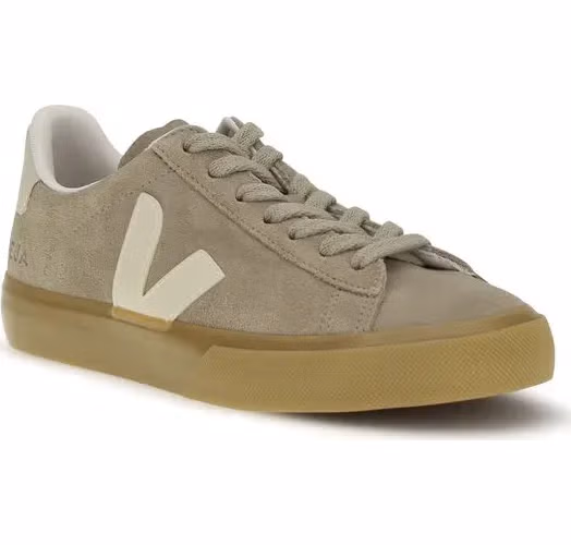 Veja Beige Calf Leather Bos Taurus Sneakers