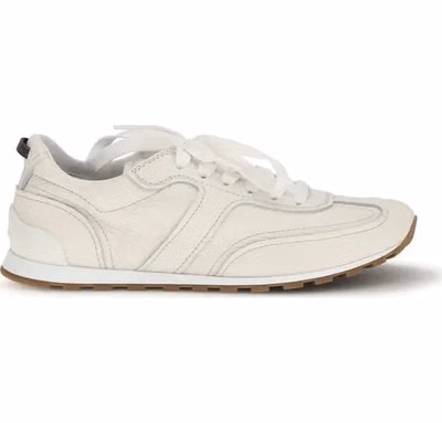 White Calf Leather Bos Taurus Low Top Sneakers