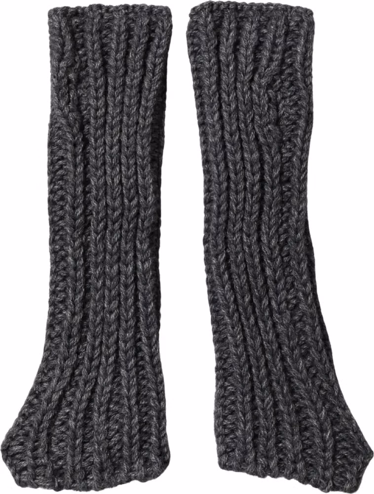 Dolce & Gabbana Gray Acrylic Knitted Fingerless Arm Warmer Gloves