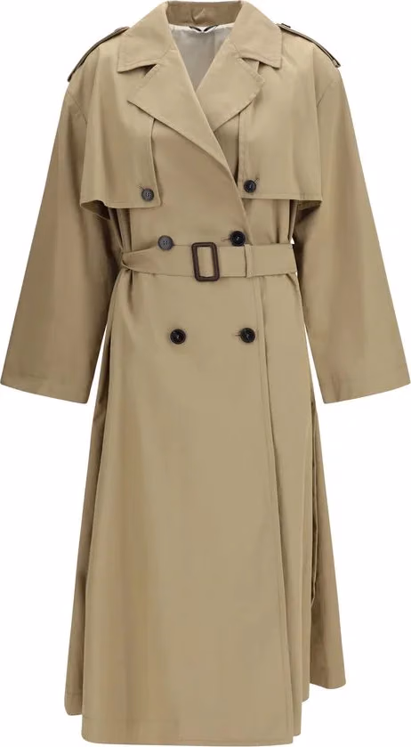 Max Mara Beige Cotton Trench Coat