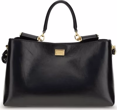 Black Calf Leather Bos Taurus Shoulder Bag