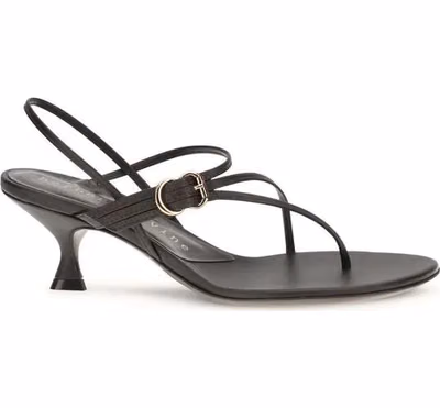 Brown Calf Leather Bos Taurus Stiletto Heel Sandals