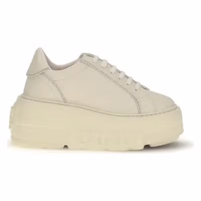 White Rubber Chunky Sneakers