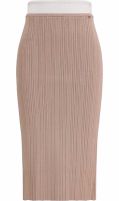 Multicolor Viscose Midi Skirt