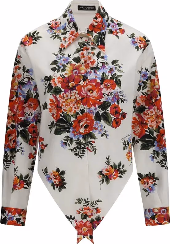 Dolce & Gabbana Multicolor Cotton Pattern Shirt