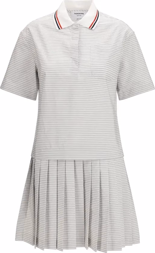 Thom Browne Gray Cotton Casual Dress